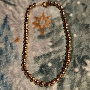 Elegant Gold Beaded Necklace